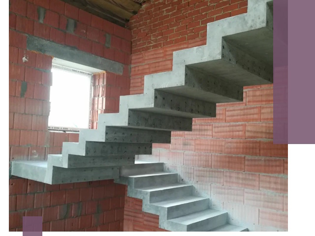 Бетонные лестницы под ключ в Топках: монтаж, демонтаж, ремонт