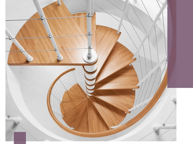 Изготовление винтовых лестниц под ключ в Топках