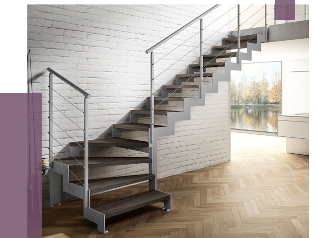 Г-образные лестницы под ключ в Топках от 36732 руб. | ПРОЛЁТ-Тпк