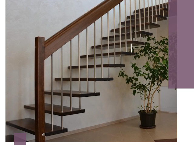 Лестницы на больцах под ключ в Топках – изготовление и монтаж