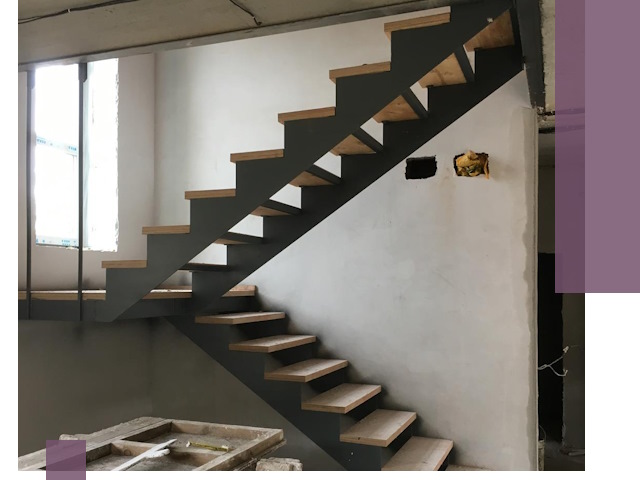 Изготовление лестниц на металлокаркасе в Топках от производителя