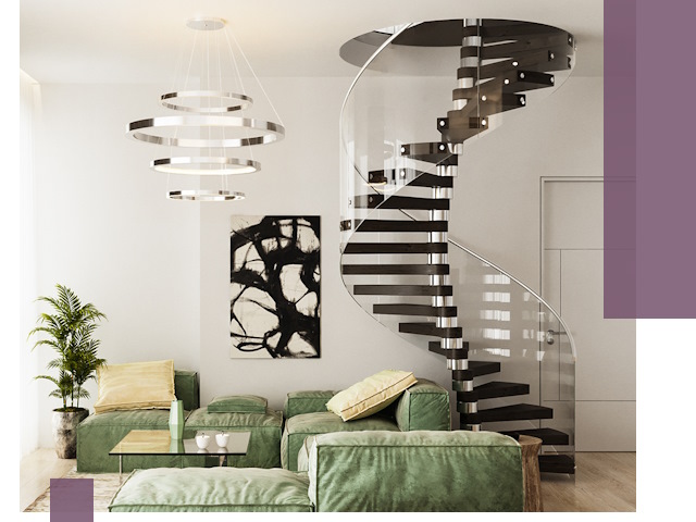 Лестницы для двухуровневой квартиры в Топках — изготовление и монтаж