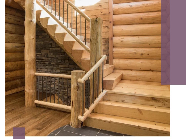 Лестницы в баню под заказ и профессиональный монтаж в Топках