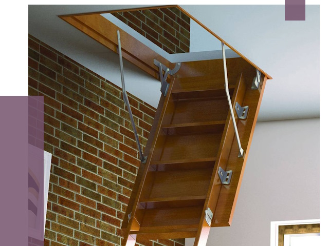 Установка чердачной лестницы в Топках от 7752 руб. | ПРОЛЁТ-Тпк