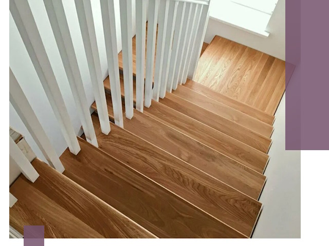 Лестницы из бука в Топках: изготовление, монтаж и демонтаж