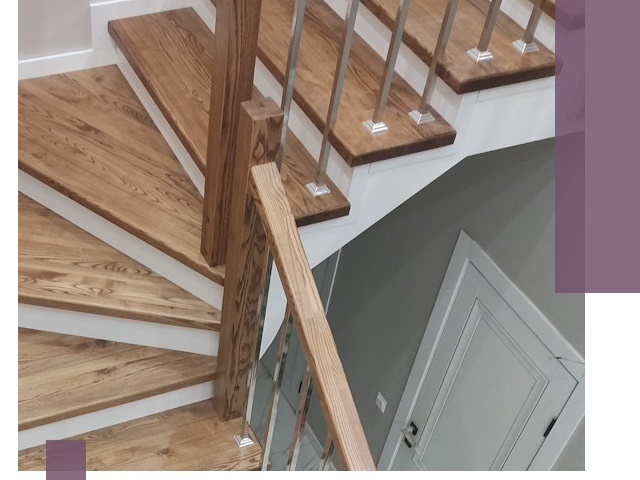 Обшивка металлических лестниц под ключ в Топках