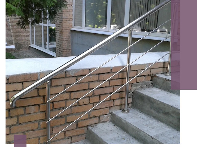 Перила из нержавеющей стали высокого качества в Топках