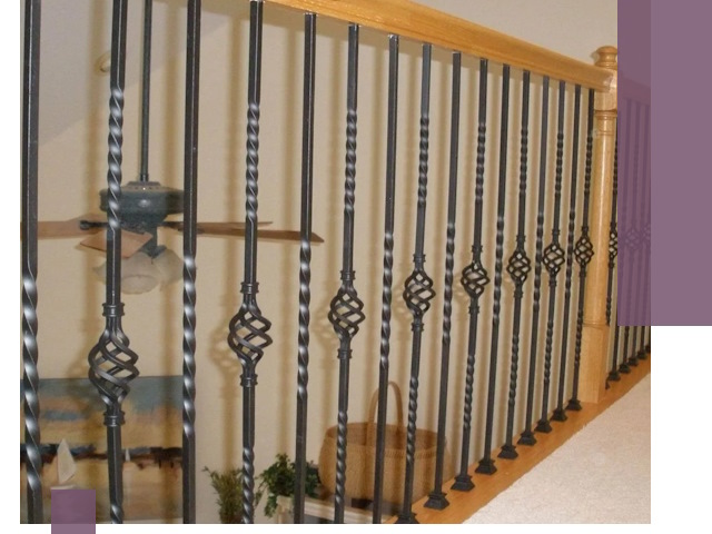 Изготовление и монтаж кованных перил в Топках под ключ