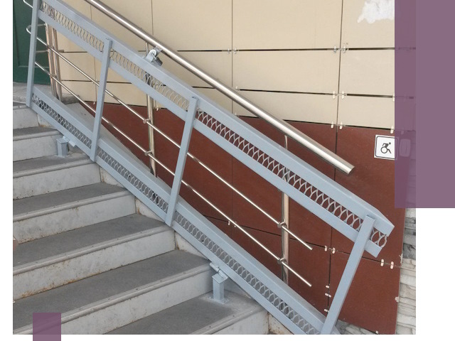 Изготовление откидных пандусов под ключ в Топках