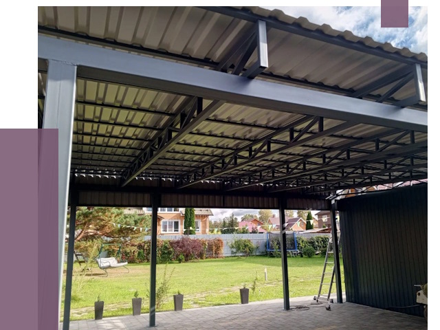 Монтаж навесов в Топках от 7296 руб. — установка навеса | ПРОЛЁТ-Тпк