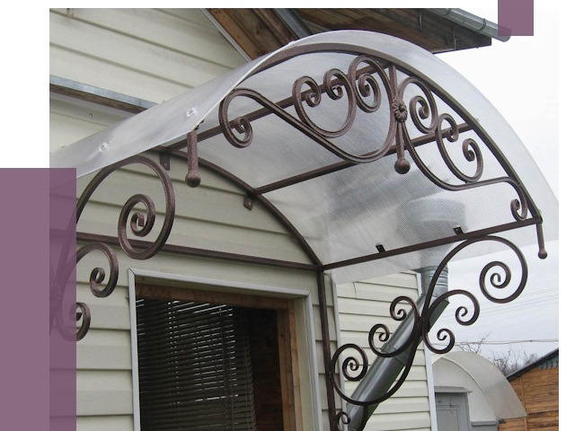 Изготовление козырьков в Топках от 7296 руб. — заказать | ПРОЛЁТ-Тпк