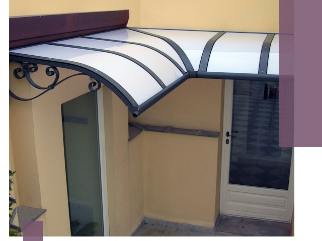 Монтаж козырьков любой сложности в Топках под ключ