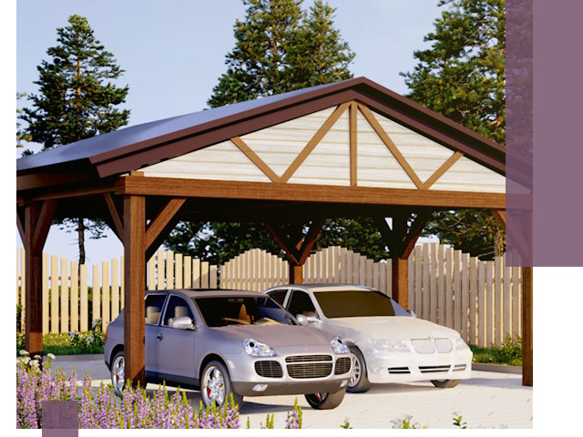 Навесы для автомобиля в Топках — изготовление и монтаж