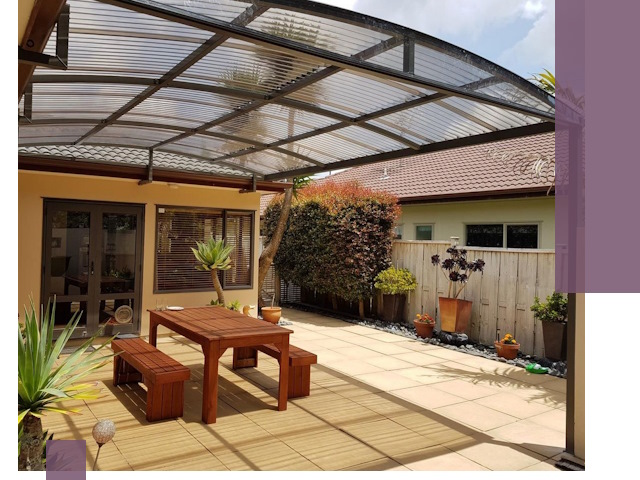 Навесы во двор под ключ в Топках — изготовление и монтаж