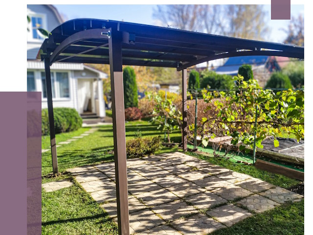 Навесы для дачи в Топках от 12616 руб. под ключ — ПРОЛЁТ-Тпк