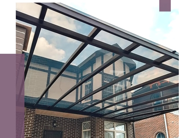 Навесы из поликарбоната в Топках от 8532 руб. под ключ — ПРОЛЁТ-Тпк