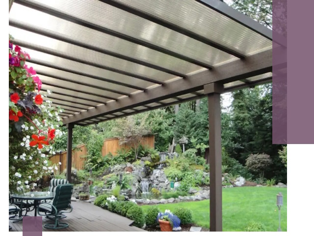 Навесы из поликарбоната под ключ в Топках быстро и надёжно