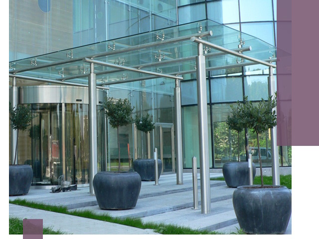 Навесы из стекла на заказ в Топках — монтаж и установка