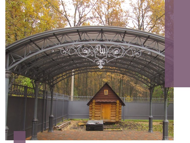 Кованые навесы премиум-класса под заказ в Топках