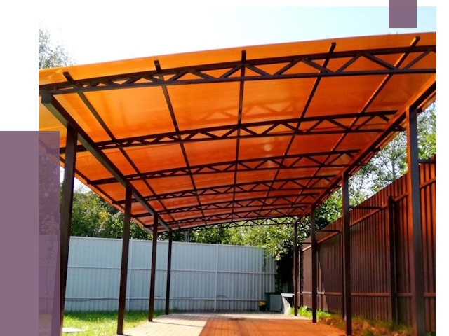 Односкатные навесы под ключ в Топках от 13021 руб. 