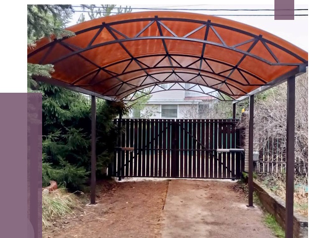 Арочные навесы в Топках от 12616 руб. — изготовление и монтаж | ПРОЛЁТ-Тпк