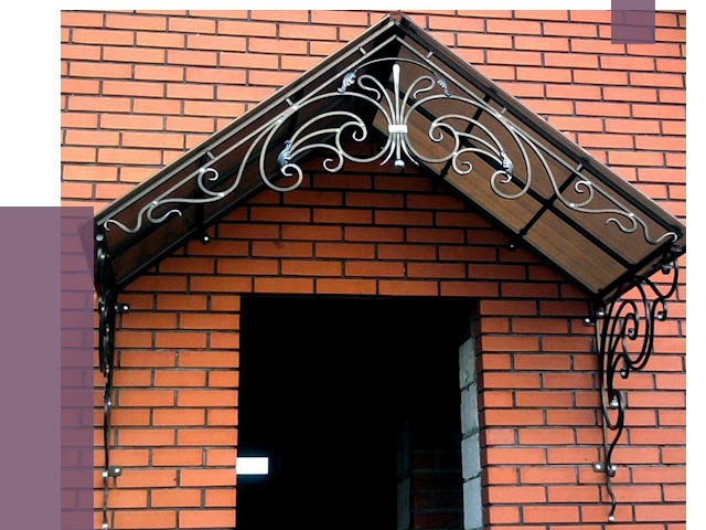 Металлические козырьки в Топках от 10589 руб. 