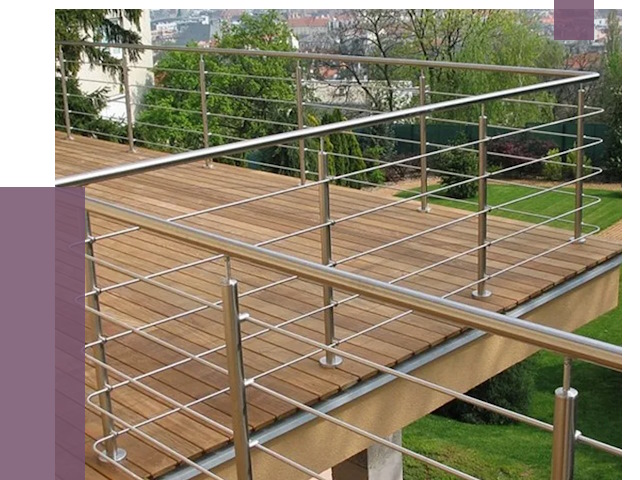 Алюминиевые парапеты в Топках под ключ от 7701 руб. 