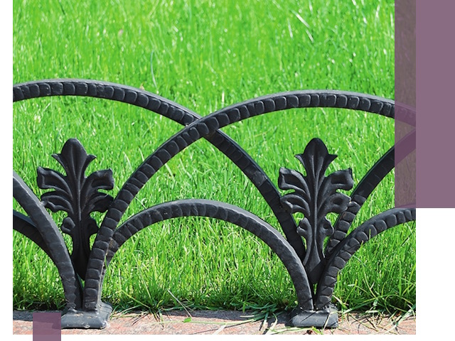 Декоративные металлические бордюры под ключ в Топках