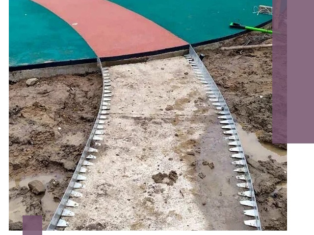 Металлические бордюры для дорожек в Топках — монтаж и изготовление