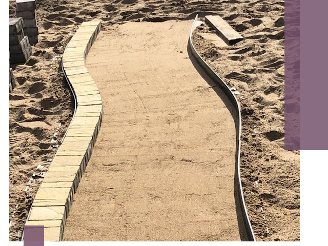 Металлические бордюры для тротуаров в Топках — прочные и долговечные