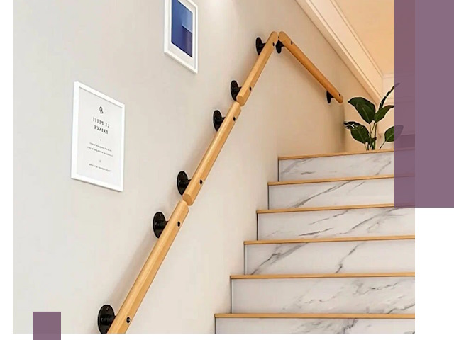 Поручни металлические и деревянные под ключ в Топках