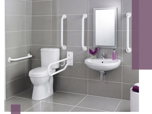 Поручни для санузлов в Топках: установка, ремонт и монтаж