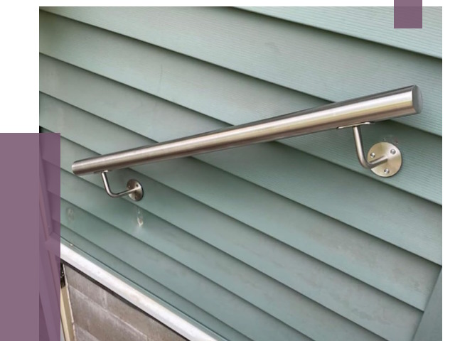 Поручни из нержавеющей стали в Топках от 7600 руб.  | ПРОЛЁТ-Тпк